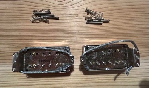 Juego de pastillas Humbucker Greco EG-500 U-1000 1979 usadas de colección - Imagen 3 de 4