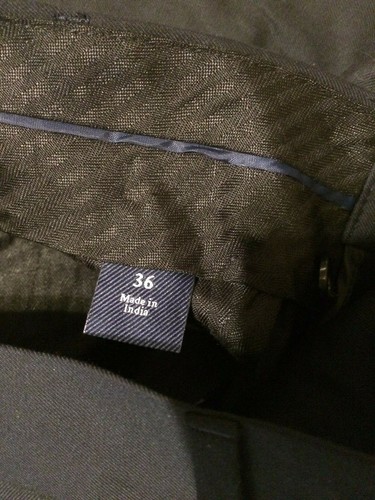 Croft & Barrow Mens Slacks Size 36 Black Unhemmed Pants Pleated Front Classic - Bild 4 von 4