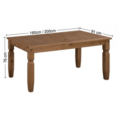 Corona Dining Table and 6 Chairs Large Extending Set Pine by Mercers Furniture® - Picture 12 of 13