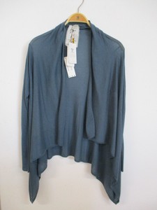 cachemire Pur Mix pour Cardigan Baumwoll ouvert Luxus amicale Delfi Blue chasse wnxOTF0xvq
