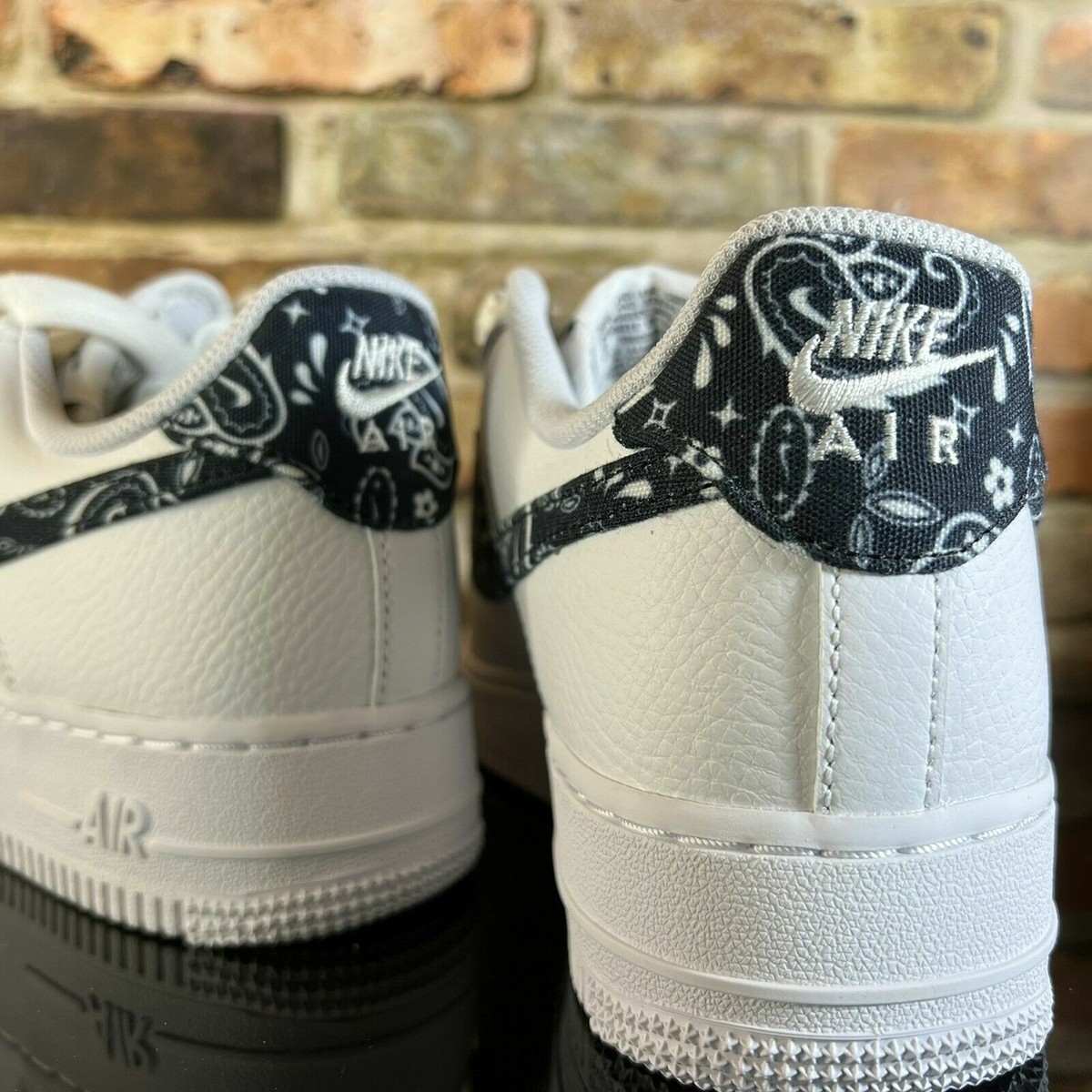 Nike Air Force 1 Low '07 Essential White 'Black Paisley' Women's 9