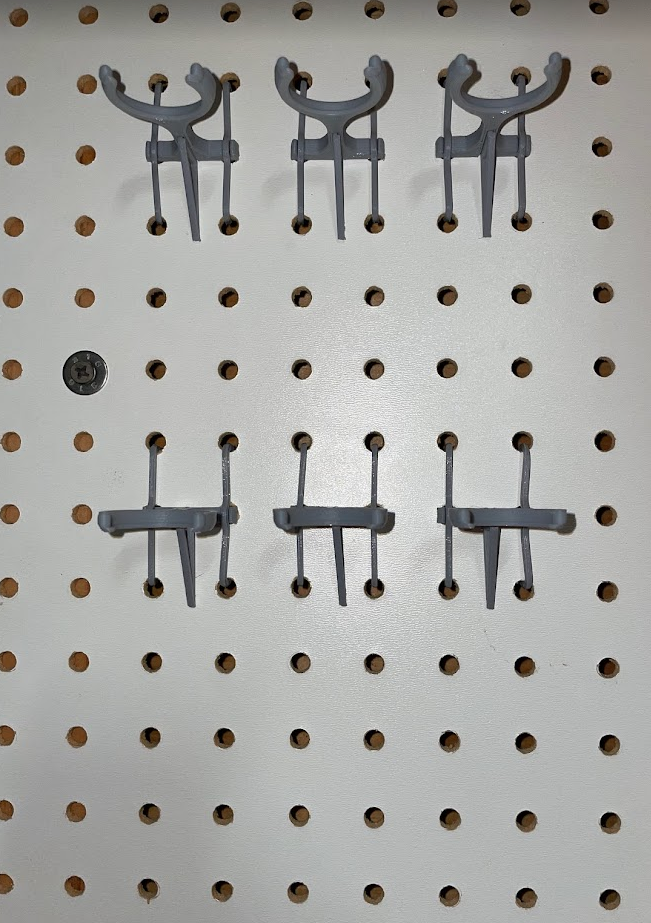 Spray Can & Paint Bottle Rack for Pegboard Storage with Peg Locks Set of 6 eBay