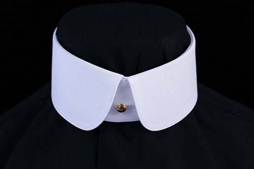 Double Rounded Starched Stiff Detachable Shirt Collar for your collarband shirt - Picture 2 of 4