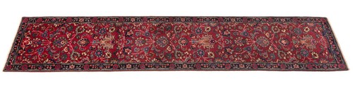 Mashhad Alfombra Persa Hecha a Mano 297x59 cm-Fine Alfombra Oriente Carpet Rug - Picture 4 of 9