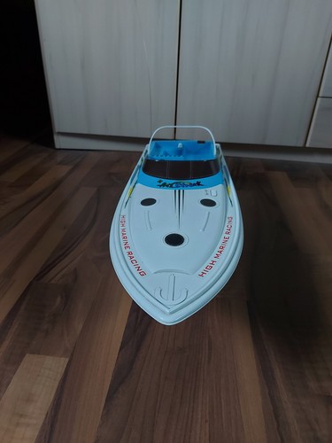 RC RENNBOOT HIGH MARINE RACING UMGEBAUT MIT GRAUPNER FERNSTEUERUNG MC-12 40MHZ - Bild 3 von 10