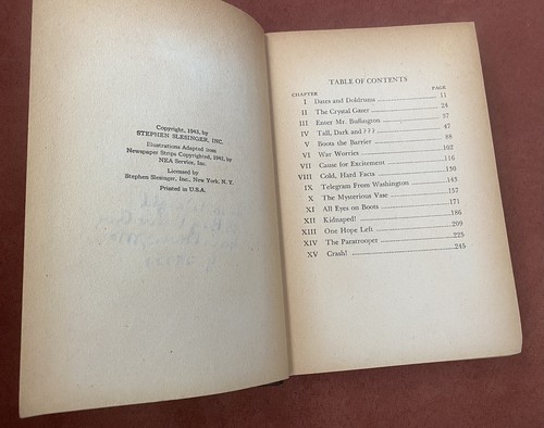 1943 EDGAR MARTIN, Boots and the Mystery of the Unlucky Vase HARDCOVER - Picture 5 of 7