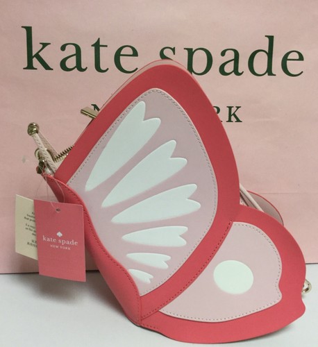 Nuevo con etiquetas Bolso bandolera Kate Spade Bonnie Mariposa Rosa Multi (673) Bosque Encantado - Imagen 12 de 12