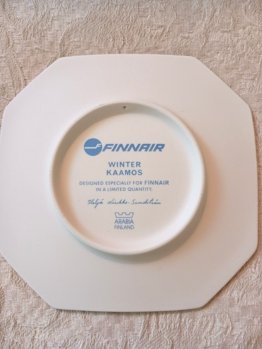 ARABIA - Arabia x Finnair ウオールプレート winter kaamos ARABIA x FINNAIR HLS WINTER KAAMOS ミニプレート 壁掛け 冬の