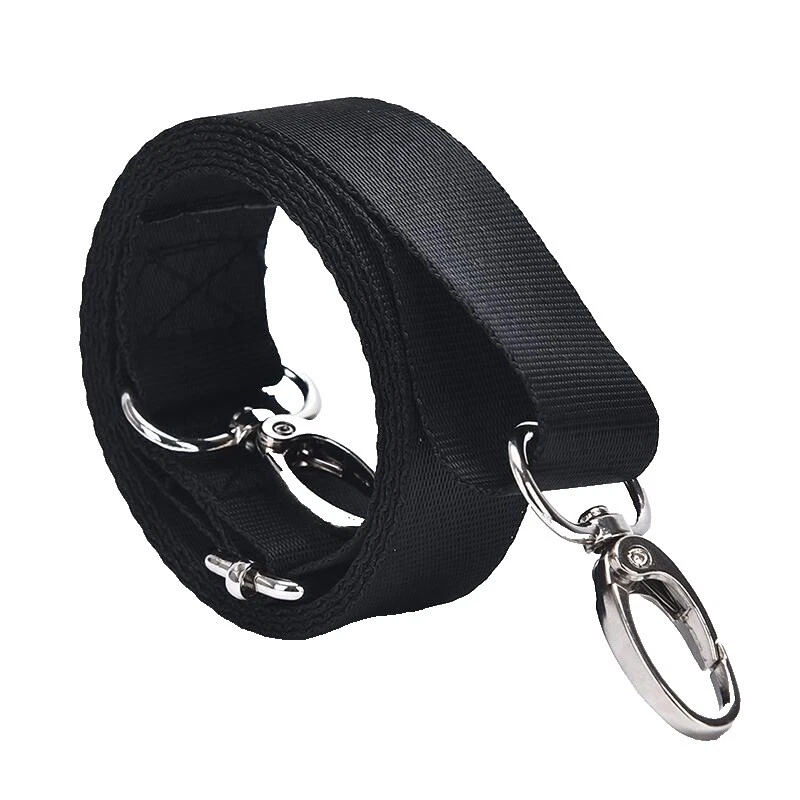 Bolso Negro de Nylon Correas/Manijas para Mujeres