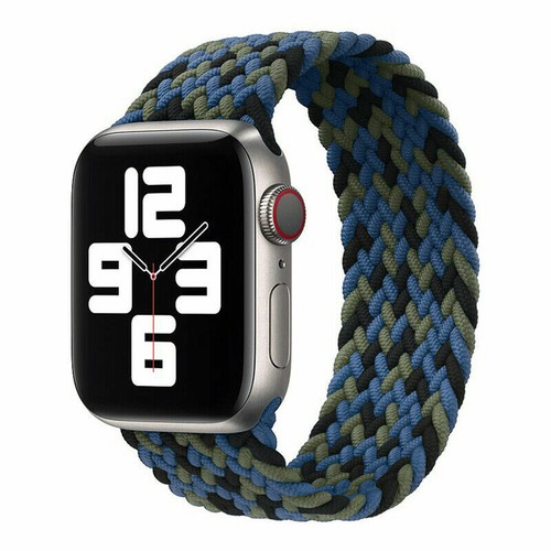 Correa de bucle tejida de nailon iWatch correa para Apple Watch Series 6 5 4 3 2 1 38/40/44 mm - Imagen 20 de 31