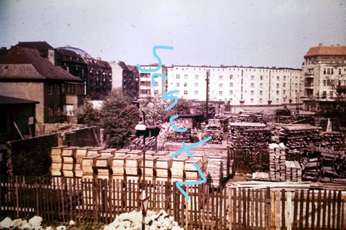 Dia Foto Berlin DDR Greifswalder Straße Naugarder Str. Bauplatz von 1966 | eBay