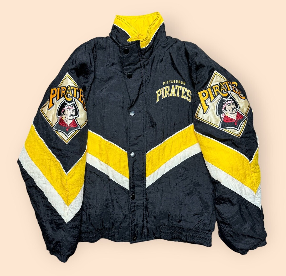 Vintage Pittsburgh Pirates 1990s Starter Puffer Jacket Men's Small