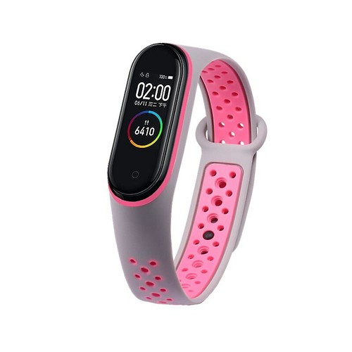Correa Transpirable De Reloj Xiaomi Mi Band 3, 4, 5, M3 M4 Plus Silicona Deporte - Zdjęcie 13 z 19