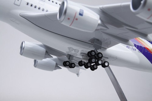46CM 1:160 THAI AIRBUS A380 Passenger Airplane Landing gear Resin Aircraft Model - 第 7/11 張圖片