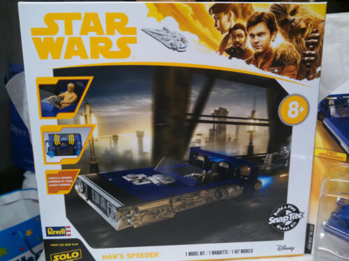 REVELL STAR WARS HAN'S SPEEDER MODEL KIT & HOT WHEELS STARSHIPS VEHICLE - Picture 2 of 10