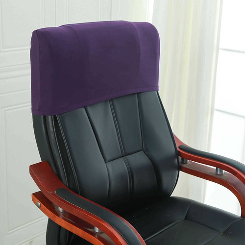 Chair Back Protection Backrest Slipcover Elastic Head Pillow Cover Solid 16Color - Picture 21 of 22