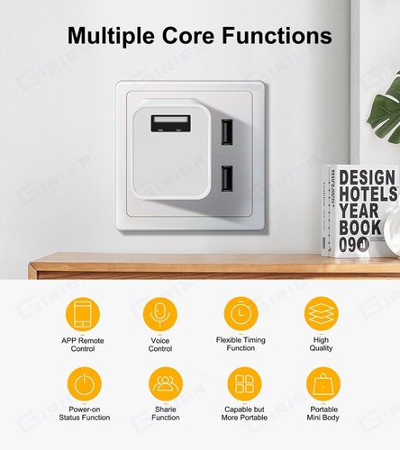 Interruptor Adaptador Mini USB Tuya Smart Wifi 5V Funciona con Alexa Hey Google Smart Ho - Imagen 2 de 10
