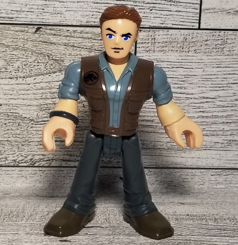 Fisher-Price Imaginext Jurassic World  Replacement Figure Owen~Chris Pratt - Foto 1 di 5