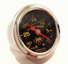 Marshall Gauge 0-30 Hg Vacuum 1.5" Midnight Chrome 1/8" Npt (Liquid Filled)