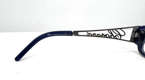 NEW CHOPARD VCH 037S 9NX Blue/Gunmetal 23KT eyeglasses - Picture 5 of 5