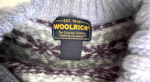 WOOLRICH Women's Medium M Wool Light Purple SWEATER Fair Isle Crewneck EUC - Picture 6 of 11