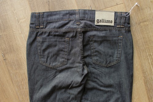 John Galliano denim jeans pants Navy grey Men's US 31 - Picture 4 of 8