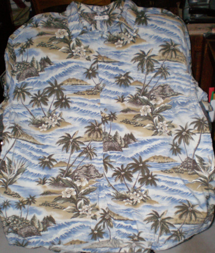 Pierre Cardin Men’s Hawaiian Shirt Size 3XL Tropi… - image 1