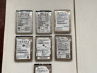 JOBLOT 2.5 SATA HARD DRIVES HDD X 7 MIXED SIZES BELOW WIPED / WORKING