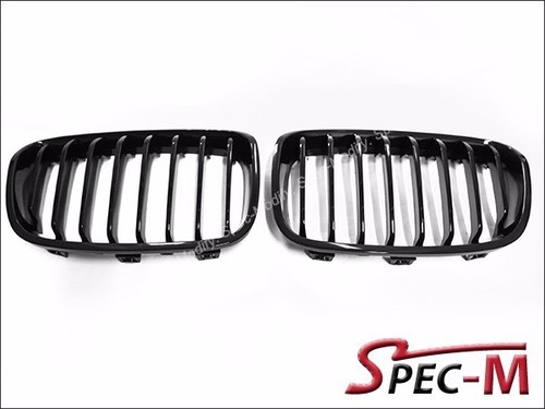 Front Kidney Grille P Style Jet Black For BMW 1 Series F20 F21 2011-2014 - Picture 3 of 4
