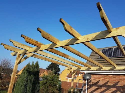 Wooden Garden Pergola Kit - Exclusive Range - 5 Designs - 42 Size Kits - Picture 8 of 30