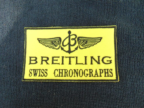   BREITLING  "SWISS CHRONOGRAPH PATCH" IN BLACK & GOLD - Picture 1 of 3