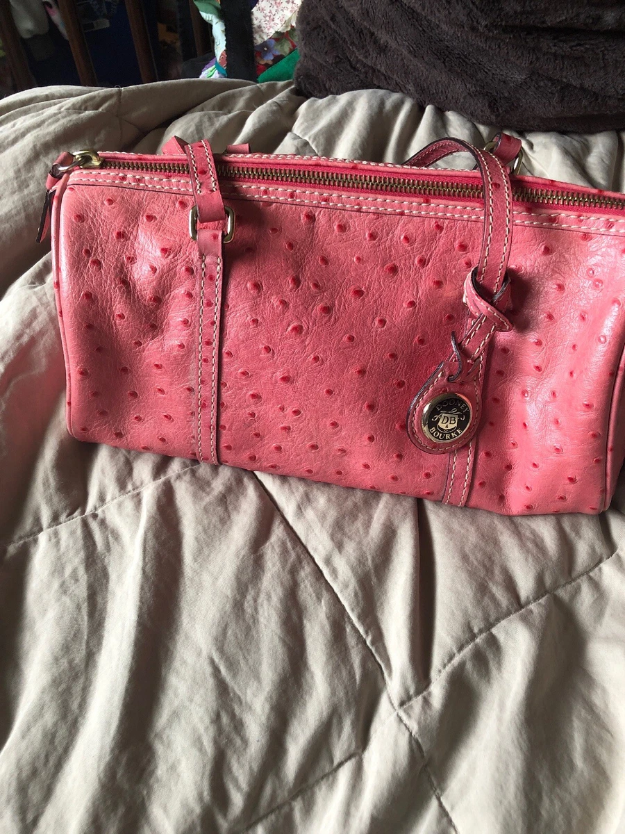 Dooney & Bourke Pink Ostrich Genuine Leather Purse