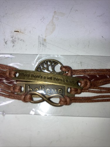 BRACCIALE DONNA MULTIFILO "INFINITY" Believe nuovo - Foto 2 di 6