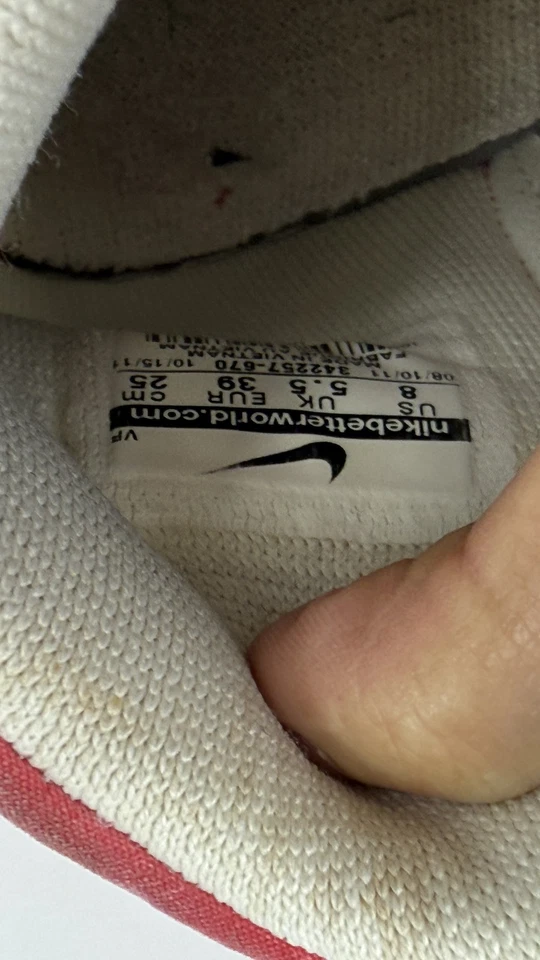 Nike Dunk High SB Zapatos Mujer Talla 8 Gamuza Vintage Patín 314253-670 Foto 4 de 4