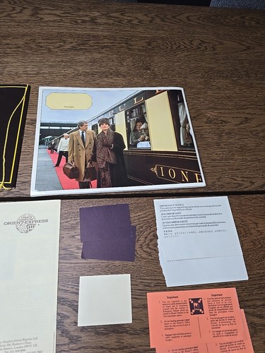 Orient Express Menú Lista de Bebidas Plan de Viaje Libro Cabina Sealink Venice Simplon - Imagen 8 de 23