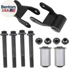 Rear Leaf Spring Shackle Repair Kit 2Pc W/Bushing Replacement for Ram Dakota