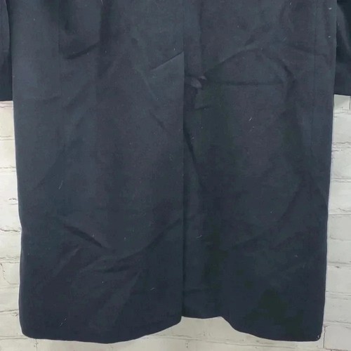 Vintage Conte di Milano Double Breasted Navy Wool Cashmere Trench Coat Men's L44 - Picture 11 of 16