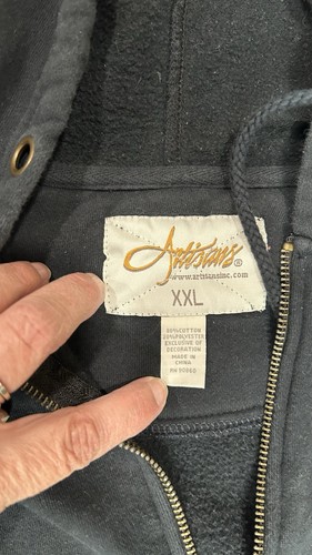 Longaberger maglione donna 1/4 zip pile felpa con cappuccio nero taglia XL felpa C1 - Foto 4 di 6