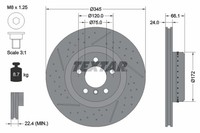 2X Bremsscheibe Pro+ Textar 92265225 FüR Bmw F30 F21 F20 F31 F23 F80 F87 F22 1Er