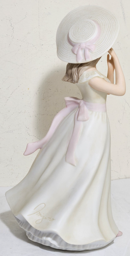 Home Interiors Masterpiece Melanie Porcelain Figurine 1996 Mizuno Signed - Picture 4 of 7