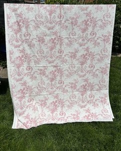 ローラアシュレイ ファブリック＊ヴィンテージ Laura Ashley Thick Cotton Fabric Kate Pink Floral 1983