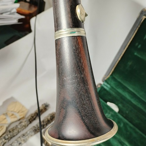 Wood Clarinet By P. Gerard Paris France 3 Star With Case No Problems Beautiful - Picture 6 of 24