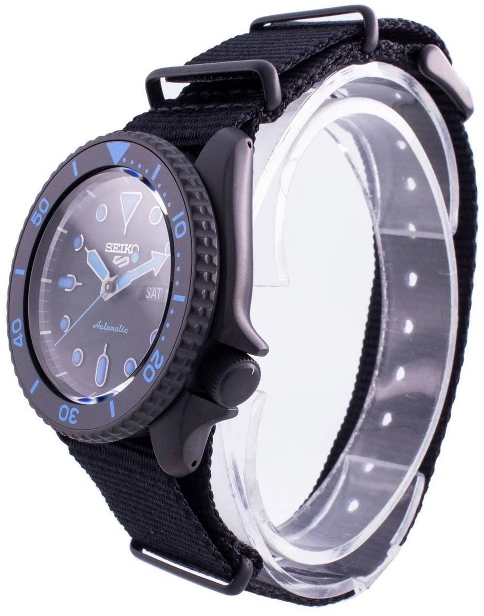 Seiko 5 Sport Street Style Automatik SRPD81K1 100M Blau Zifferblatt Herrenuhr