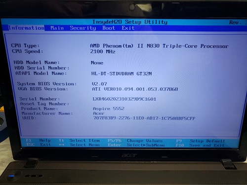 Acer Aspire 5552-5498 PORTATILE AMD 3 CORE 2.1GHZ 4GB RAM NO CAVO ALIMENTAZIONE SPEDIZIONE GRATUITA - Foto 6 di 16