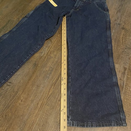 Wrangler Jeans Originals Carpenter loose Adjustable Waist Boys Size 10 Husky Y2K - Picture 8 of 10