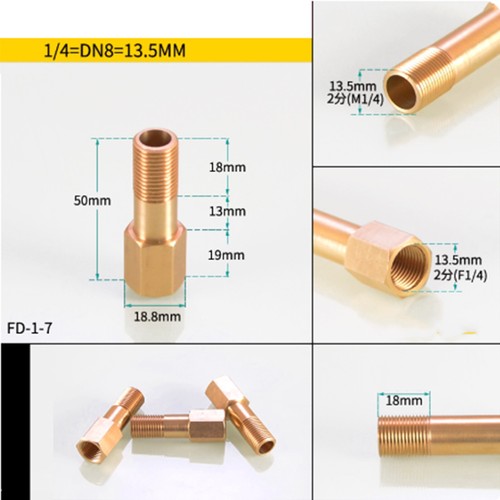BSP Male To Female Brass Tap Thread Extension Connectors Adapters Fittingds - Picture 7 of 17