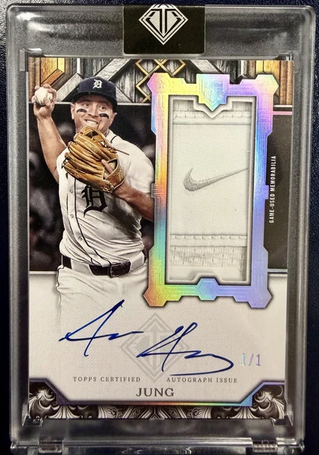 2025 Topps Transcendent Jace Jung Nike Tag Rookie Patch Auto #1/1