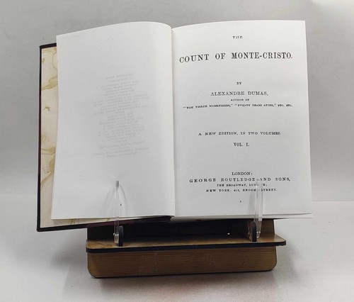 The count of Monte-Cristo Volume 1 1916 by Alexandre Dumas [Leather Crafted] - Bild 3 von 9