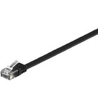 Goobay CAT 6 Netzwerkkabel Flachkabel Patchkabel flach U/UTP schwarz 7m # 95388