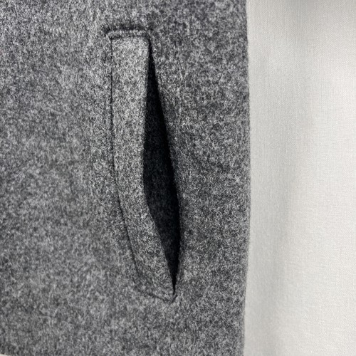 Abrigo Chaqueta Azul Marino Antiguo Niños Talla 8 Fieltro Cepillado Mezcla Lana Clásico Gris - Imagen 3 de 12